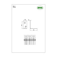 Уголок Amig покрытие цинкование 1-40 Ang