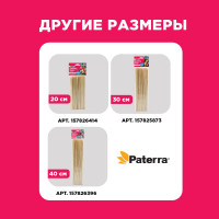 Шампуры для шашлыка PATERRA бамбук, 100 шт., 3х250 мм 401-956