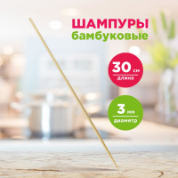 Шампуры для шашлыка PATERRA бамбук, 100 шт., 3х300 мм 401-955