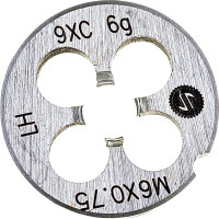 Плашка ИНСТУЛС М6.0x0.75x20x7 9ХС 6g 2650-1582 лев ГОСТ 9740-71 00001178334