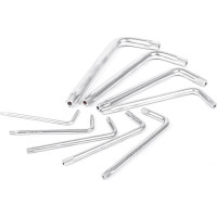Набор Г-образных ключей INTERTOOL TORX с отверстием 9шт., Т10-Т50, Cr-V HT-0604