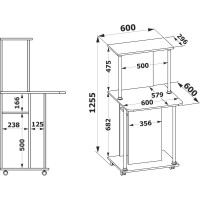 Компьютерный стол СОКОЛ белый КСТ-12 КСТ12Б6