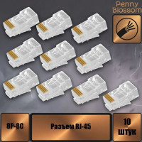 Разъем RJ45 Pro Legend категории 5е 8P8C 10шт PL1276