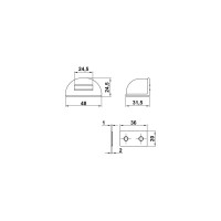 Магнитный стопор на клеевой основе Amig коричневый 403-50 MR
