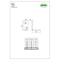 Уголок Amig покрытие цинкование 1-100 Ang