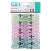 Набор прищепок VETTA 20 шт, пластик 453-001