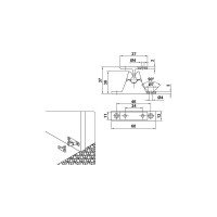 Стопор-защелка Amig (настенный; хромированный) 101 CR