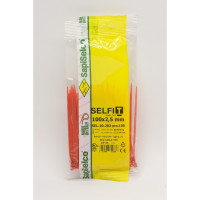 Стяжки SapiSelco красного цвета, 2.5x100 мм, полиамид 6.6, уп. 100 шт. SEL.10.202R