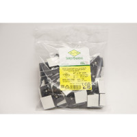 Квадратная платформа с самоклеящимся дном SapiSelco 27x27 мм, полиамид 6.6, уп. 100 шт. BAS.3MT.508