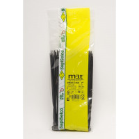 Стяжки с металлической вставкой в головке SapiSelco ME.T, черного цвета, 4.5x186, полиамид 6.6, уп.100 шт. MET.3.2123R