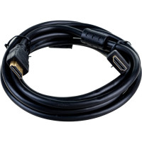 Кабель HDMI Cablexpert 3м v2.0 19M/19M медь, черный позолоченные разъемы экран 2 ферритовых кольца пакет CCF2-HDMI4-10