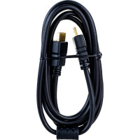 Кабель HDMI Cablexpert 1.8м, v2.0, 19M/19M, медь, черный, позолоченные разъемы, экран, 2 ферритовых кольца, пакет CCF2-HDMI4-6