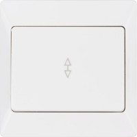 1 клавишный выключатель TDM ELECTRIC Ильмень на 2 направления 10А белый SQ1823-0005