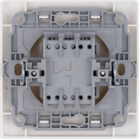 1 клавишный выключатель TDM ELECTRIC Ильмень на 2 направления 10А белый SQ1823-0005