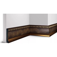 Декоративный плинтус Cosca Decor 90 античная медь СПБ016720