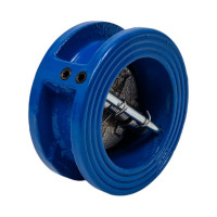 Обратный клапан Ci Ду50 Ру16 двухдисковый межфланцевый чугунный D100-01758