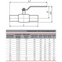 Шаровой кран Ci аналог 11с67п под приварку Ду50 Ру40 с рукояткой D160-01499
