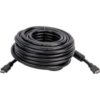 Кабель HDMI Cablexpert 19M/19M, v2.0, медь, позол.контакты, экран, 2 фер.кольца, 15м, черный, пакет, HDMI CCF2-HDMI4-15M