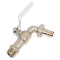 Шаровой кран STI Ду15 Ру16 муфтовый, водоразборный, рычаг, корпус-латунь D160-02789