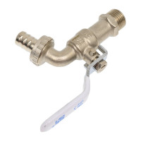 Шаровой кран STI Ду15 Ру16 муфтовый, водоразборный, рычаг, корпус-латунь D160-02789