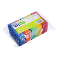 Набор губок для мытья посуды VETTA Прима 5 шт, 8x5х2.5 см 441-082