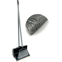 Комплект щётка с совком для мусора GoGo ПВХ, цвет темно-серый 60420 NIGHT