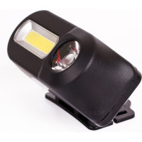 Налобный аккумуляторный фонарь Ultraflash LED53763 4Вт черный XPE+COB LED 1 реж., крепл. 14504