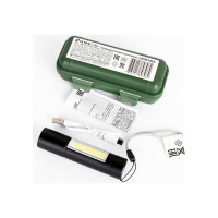 Аккумуляторный фонарь Ultraflash LED51523 4В, черный 2LED, 3 Вт, 3 режима USB 14662