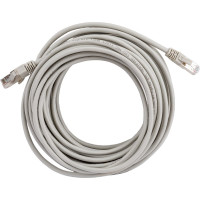 Патч-корд ЭРА PC10F F/UTP категория 5e, длина 10 метров, экранированный, серый, Cu, Б0051349