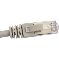 Патч-корд ЭРА PC10F F/UTP категория 5e, длина 10 метров, экранированный, серый, Cu, Б0051349