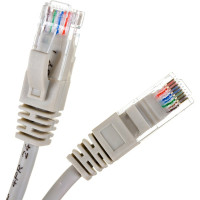 Патч-корд ЭРА PC10U U/UTP категория 5e, длина 10 метров, неэкранированный, серый, Cu, Б0051414