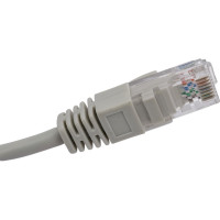 Патч-корд ЭРА PC1U U/UTP категория 5e, длина 1 метр, неэкранированный, серый, Cu, Б0051409