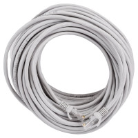 Патч-корд ЭРА Simple PC-15U-A U/UTP категория 5e, длина 15 метров, неэкранирован, серый, Б0051377