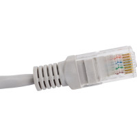Патч-корд ЭРА Simple PC-15U-A U/UTP категория 5e, длина 15 метров, неэкранирован, серый, Б0051377