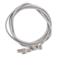 Патч-корд ЭРА Simple PC-2F-A F/UTP категория 5e, длина 2 метра, экранированный, серый, Б0051382