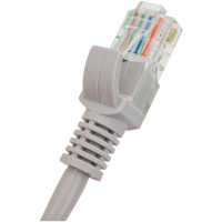 Патч-корд ЭРА Simple PC-2U-A U/UTP категория 5e, длина 2 метра, неэкранированный, серый, Б0051372
