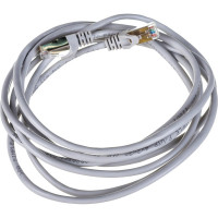 Патч-корд ЭРА Simple PC-3F-A F/UTP категория 5e, длина 3 метра, экранированный, серый, Б0051383