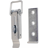 Замок для ящика VORMANN с ушком, с прямой ответной частью 110х37 мм, оцинкованный 01209105/8025