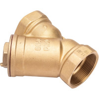 Сетчатый фильтр STI латунный Y-образный Ду50 Ру16 муфтовый уплотнение паронит D260-00678 ТТ000009628