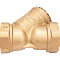 Сетчатый фильтр STI латунный Y-образный Ду50 Ру16 муфтовый уплотнение паронит D260-00678 ТТ000009628