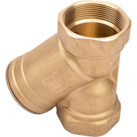 Сетчатый фильтр STI латунный Y-образный Ду50 Ру16 муфтовый уплотнение паронит D260-00678 ТТ000009628