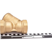 Сетчатый фильтр STI латунный Y-образный Ду50 Ру16 муфтовый уплотнение паронит D260-00678 ТТ000009628