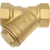 Сетчатый фильтр STI латунный Y-образный Ду32 Ру16 муфтовый уплотнение паронит D260-00676 ТТ000009626