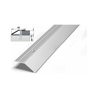 Порог разноуровневый алюминиевый ЛУКА (45 мм, 0,9 м, Без окраса) 00000001322