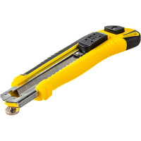 Строительный нож Biber 50119 усиленный, обрезиненный корпус тов-202806