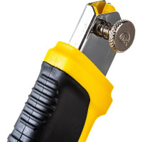 Строительный нож Biber 50119 усиленный, обрезиненный корпус тов-202806