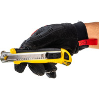 Строительный нож Biber 50119 усиленный, обрезиненный корпус тов-202806