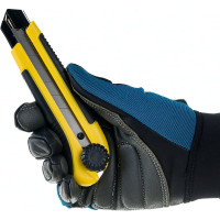 Строительный нож Biber 50122 усиленный, обрезиненный корпус тов-203147