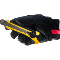 Строительный нож Biber 50117 усиленный, обрезиненный корпус, с круглым фиксатором тов-202804