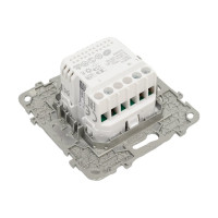 Поворотно-нажимной универсальный светорегулятор Systeme Electric UNICA NEW LED 5-200Вт, алюминий NU551430